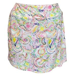 Shana Watercolor UPF 50+ Skort Women's M Pastels Sporty Tennis Pickleball Travel